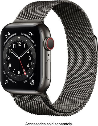 Apple Watch Series 6 GPS+LTE 40mm Graphite StainlessSteel Case &  Milanese Loop (Refurbished)