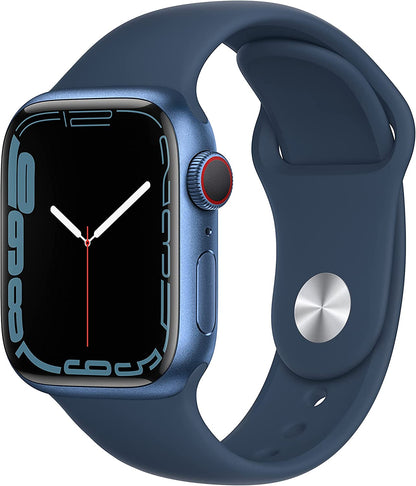 Apple Watch Series 7 (GPS + LTE) 41mm Blue Aluminum Case & Abyss Blue Sport Band (Pre-Owned)