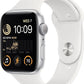 Apple Watch SE 2nd Gen (GPS + LTE) 40mm Silver Aluminum Case & White Sport Band (Refurbished) - Techable