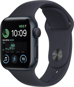 Apple Watch SE 2nd Gen (GPS + LTE) 40mm Midnight Aluminum Case & Black Sport Band (Refurbished) - Techable