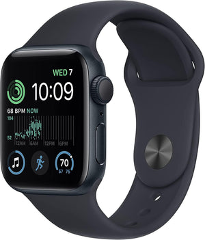 Apple Watch SE 2nd Gen (GPS + LTE) 40mm Midnight Aluminum Case & Black Sport Band (Pre-Owned) - Techable
