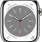 Apple Watch Series 8 GPS + LTE w/ 45MM Stainless Steel Case & White Sport Band (Used)