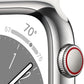 Apple Watch Series 8 GPS + LTE w/ 45MM Stainless Steel Case & White Sport Band (Used)