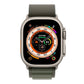 Apple Watch Series Ultra GPS+LTE 49MM Titanium Case w/Green Alpine Loop - Large (Used)