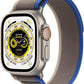Apple Watch Series Ultra - Titanium Case w/ M/L Blue/Gray Trail Loop, Unlocked, 49mm - Refurbished - Techable