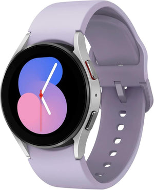 Samsung Galaxy Watch 5 40mm (Wi-FI + 4G LTE) Silver Purple Rubber Band (Refurbished)