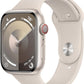 Apple Watch Series 9 (GPS) 45mm Starlight Aluminum Case Starlight Sport Band (Pre-Owned)