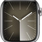 Apple Watch Series 9 (GPS + LTE) 45MM Silver Stainless Steel Case Storm Blue Sport Band (Used)