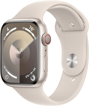 Apple Watch Series 9 (GPS + LTE) 45MM Starlight Aluminum Case Starlight Sport Loop (Pre-Owned)