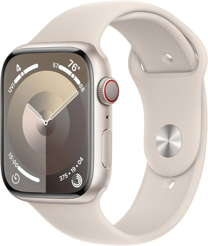 Apple Watch Series 9 (GPS + LTE) 45MM Starlight Aluminum Case Starlight Sport Loop (Pre-Owned)