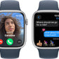 Apple Watch Series 9 (GPS + LTE) 41MM Silver Aluminum Case Storm Blue Sport Band (Used)
