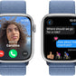 Apple Watch Series 9 (GPS) 45MM Silver Aluminum Case Winter Blue Sport Loop (Refurbished)