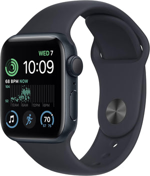 Apple Watch Series SE (2nd Gen) (GPS) 40mm Midnight Aluminum Case & Sport Band (Used)