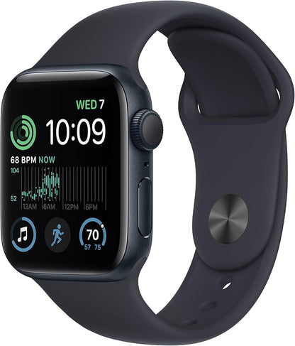 Apple Watch Series SE (2nd Gen) (GPS) 40mm Midnight Aluminum Case & Sport Band (Used)