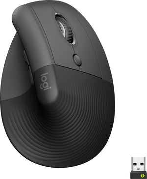 Logitech Lift Vertical Ergonomic Mouse - Graphite (Pre-Owned)