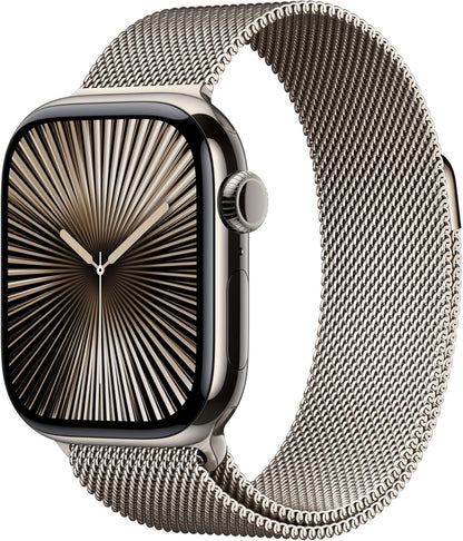 Apple Watch Series 10 (GPS+LTE) 42MM Natural Titanium Case & Milanese Loop (Used)