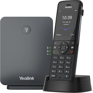 Yealink W70B DECT IP Base Station & Wireless Handset - Classic Gray (Renewed)