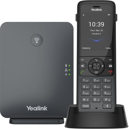 Yealink W70B DECT IP Base Station & Wireless Handset - Classic Gray (Renewed)