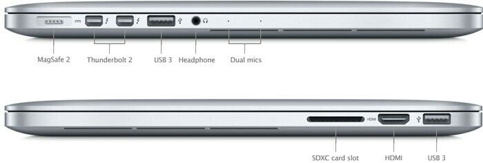 Apple Macbook Pro (2013) 15-inch 2.3 GHz (DG) 16GB RAM 512GB SSD - Silver - Techable