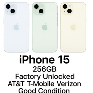 Apple iPhone 15 256GB 6.1-inch Factory Unlocked – Good Refurbished