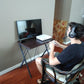 SW32L 32" Small Computer Desk for small spaces w/headphone backpack hook