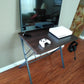 SW32L 32" Small Computer Desk for small spaces w/headphone backpack hook
