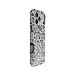 Platinum Predator | Black & White Cheetah Print iPhone Case