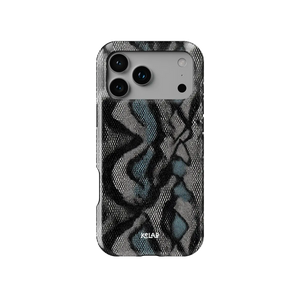 Viper Mesh | Teal Snake Print iPhone Case