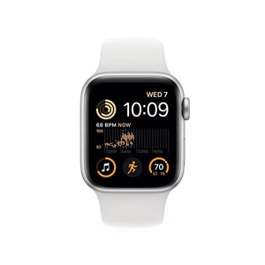 Apple Watch Series 6 (GPS + LTE) 44mm Silver Aluminum Case & White Sport Band (Used) - Techable