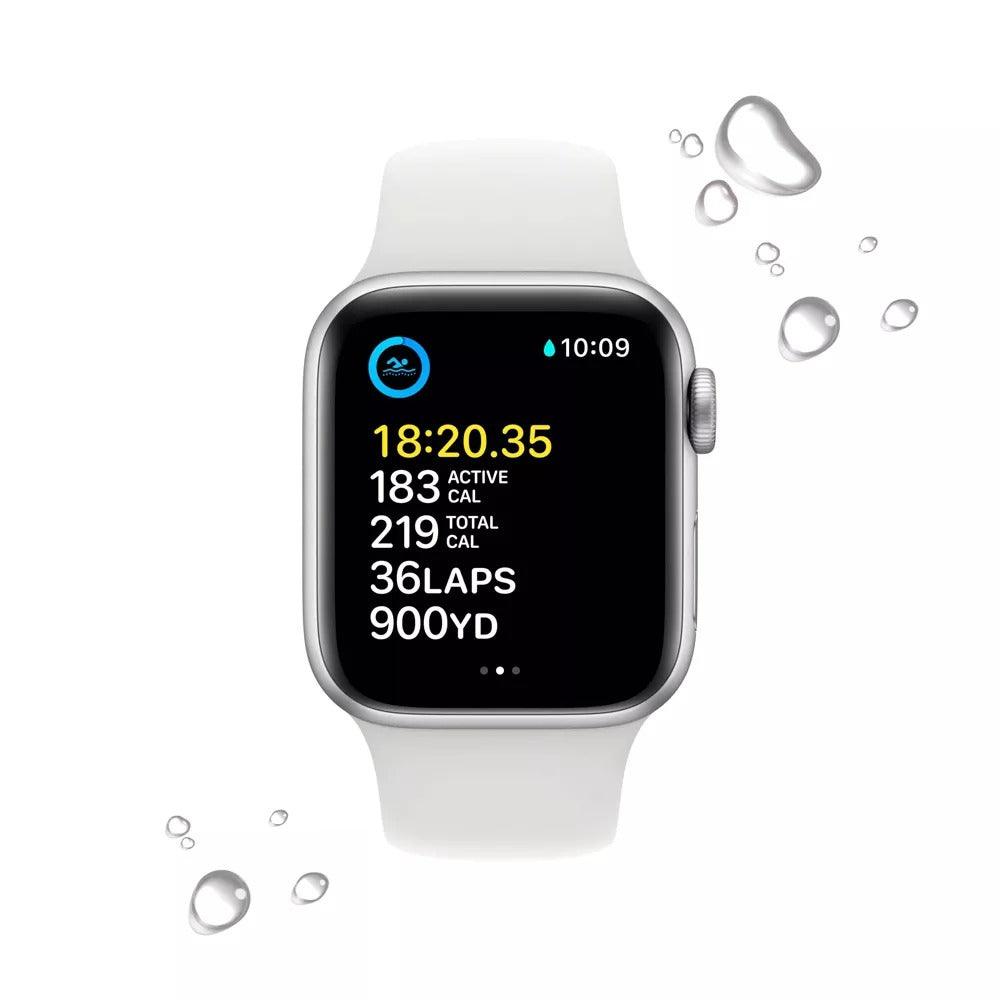 Apple Watch Series 6 (GPS + LTE) 44mm Silver Aluminum Case & White Sport Band (Used) - Techable
