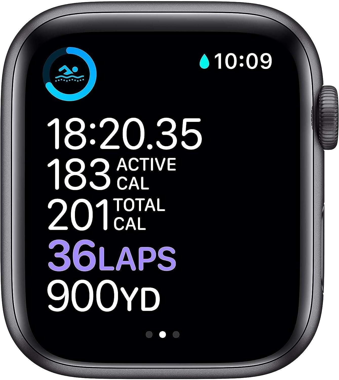 Apple Watch Series 6 (GPS + LTE) 44MM Space Black Titanium Case Black Sport Band (Refurbished) - Techable