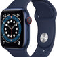 Apple Watch Series 6 (GPS + LTE) 40mm Blue Aluminum Case & Deep Navy Sport Band (Used) - Techable