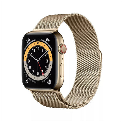 Apple Watch Series 6 (GPS + LTE) 40mm Gold Stainless Steel Case & Gold Milanese Loop (Used)