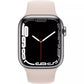 Apple Watch Series 7 (GPS + LTE) 41mm Silver Stainless Steel Case & Starlight Sport Band (Used)