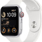 Apple Watch SE 2nd Gen (GPS + LTE) 44mm Silver Aluminum Case & White Sport Band (Used) - Techable