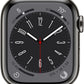 Apple Watch Series 8 (GPS + LTE) 41MM Graphite Stainless Steel Case Midnight Sport Band (Pre-Owned)