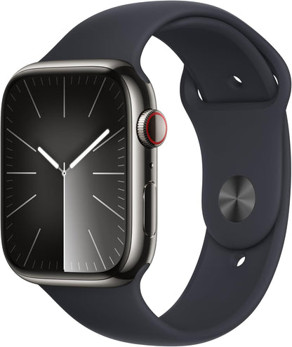 Apple Watch Series 9 (GPS + LTE) 41MM Graphite Stainless Steel Case Midnight Sport Band (Used)