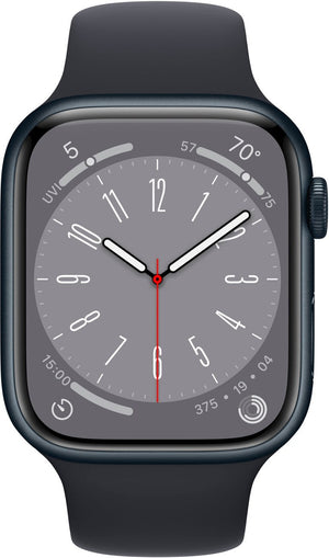 Apple Watch Series 8 (GPS) 45MM Midnight Aluminum Case & Sport Band (Refurbished)