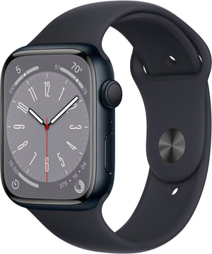 Apple Watch Series 8 (GPS) 45MM Midnight Aluminum Case & Sport Band (Refurbished)