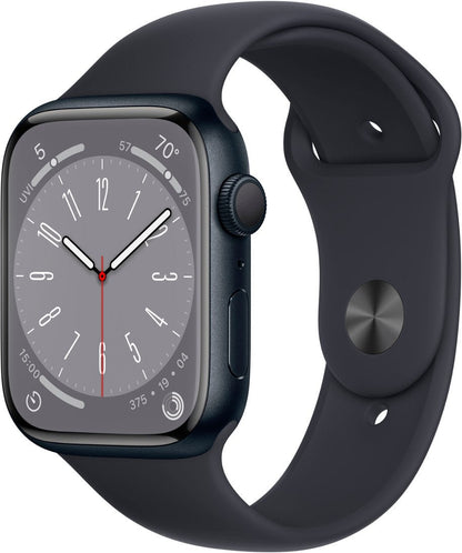 Apple Watch Series 8 (GPS) 45MM Midnight Aluminum Case & Sport Band (Refurbished)