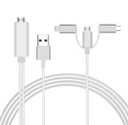 UCable - 3 IN 1 "I-O-S/Andriod to HDTV" Cable