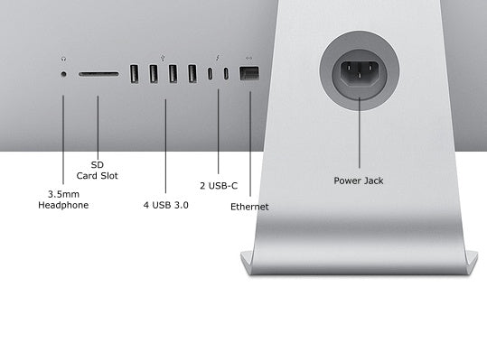 Apple iMac 5K 27-inch (Mid 2019) 3.6GHz i9 512GB SSD 128 GB RAM Desktop 580X GPU