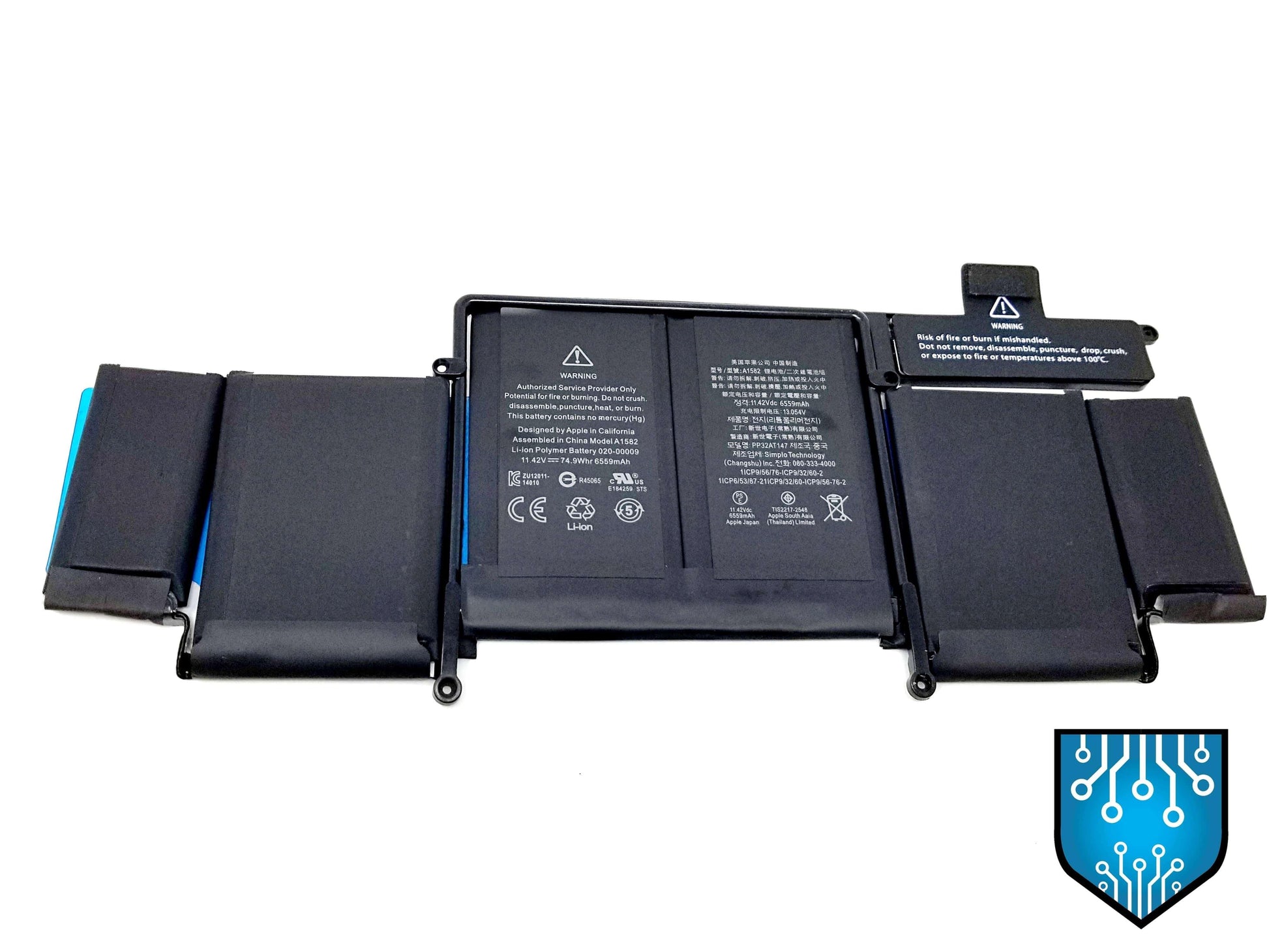 A1582 Replacement Battery for 13-Inch A1582 Mid 2015 MacBook Pro - Techable
