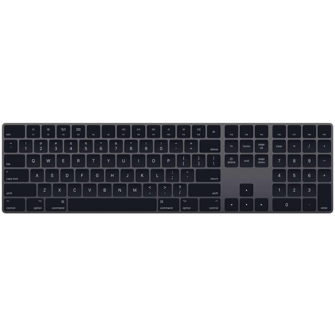Apple Magic Keyboard A1843 シルバー x ブラック APPLE MAGIC KEYBOARD w/ NUMERIC KEYPAD (SILVER/BLACK) +