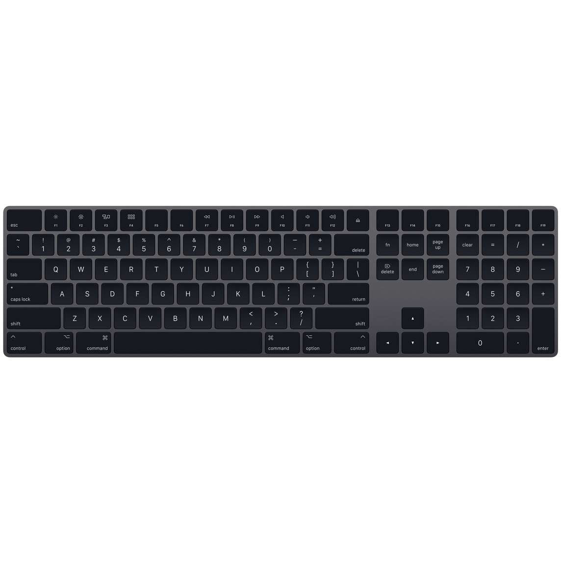 Apple Magic Wireless Keyboard Numeric Keypad - Space Gray - MRMH2LL/A - A1843 - Techable